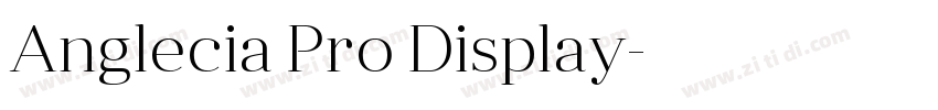 Anglecia Pro Display字体转换